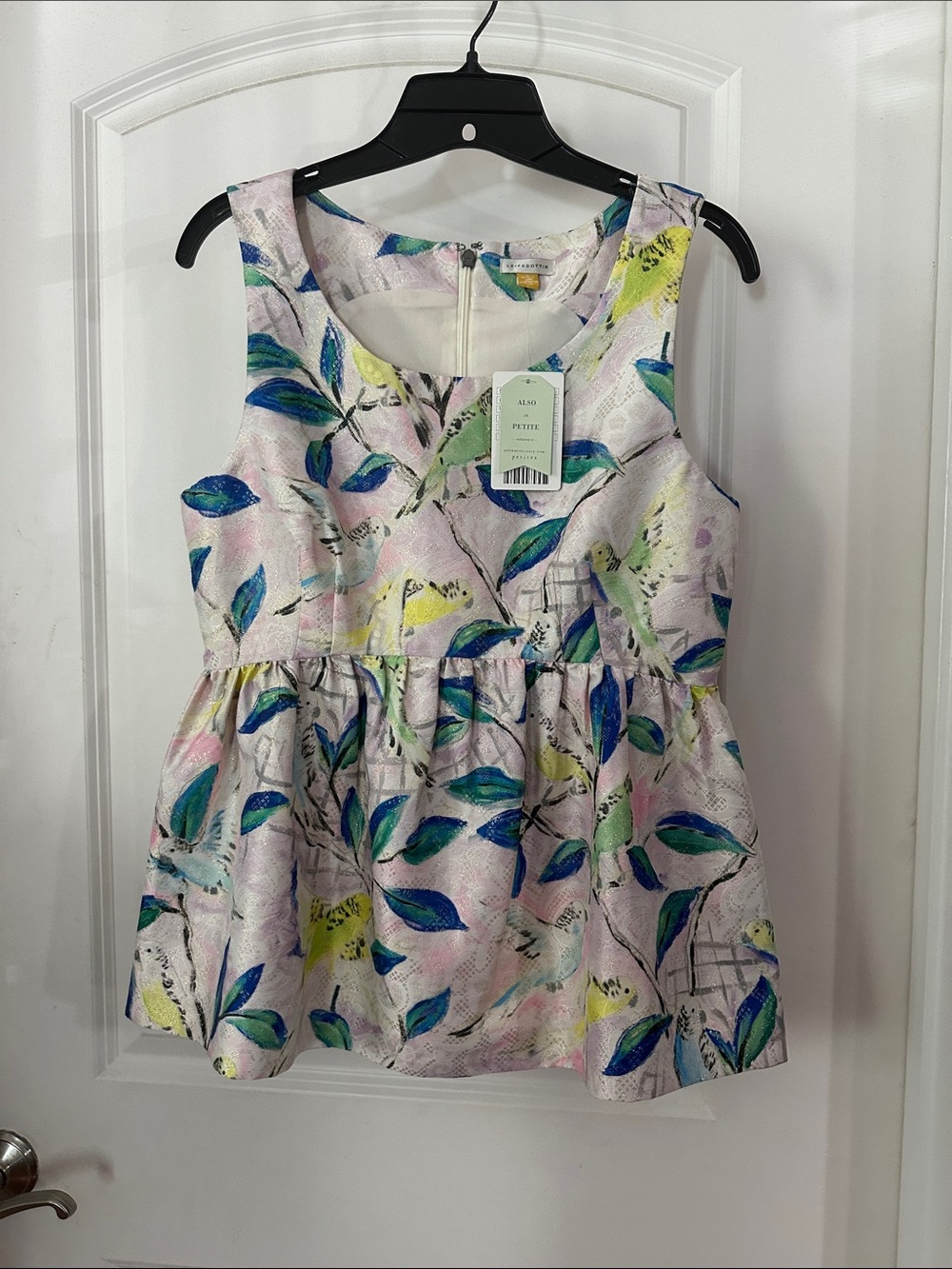NWT Anthropologie x Leifstoddir White Blouse - Size 8